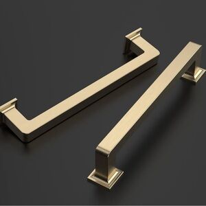 8 Pack Brushed Brass Cabinet Pulls 5 Inch(128MM)